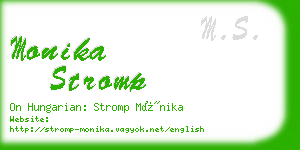 monika stromp business card